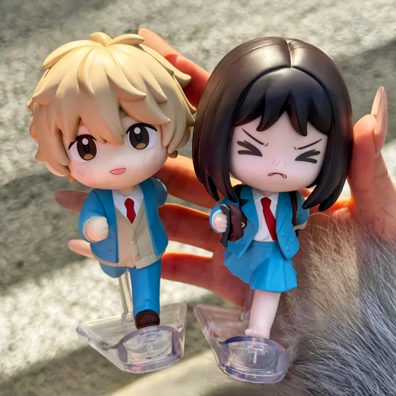 

Официальные мини-фигурки GONG Skip And Loafer: Шима Сосуке, Ивакура Мицуми. Коллекционная аниме-игрушка с подвижной головой. Милый декор для фанатов.