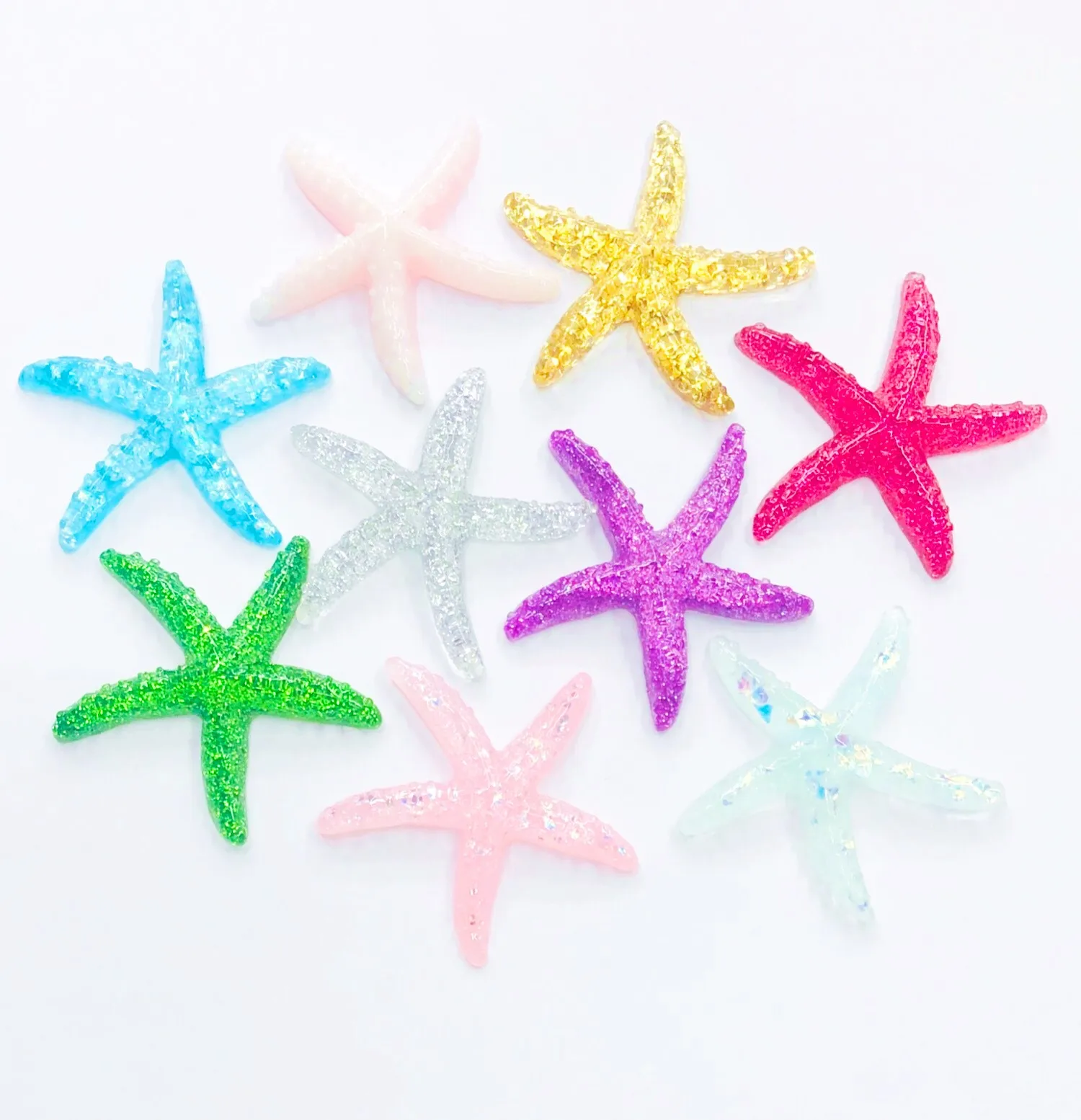 10 Stück Diy Resin Home Decor Kawaii Ocean Charms Serie Shell Pearl DecorCute Phone Case Zubehör – Detail 12