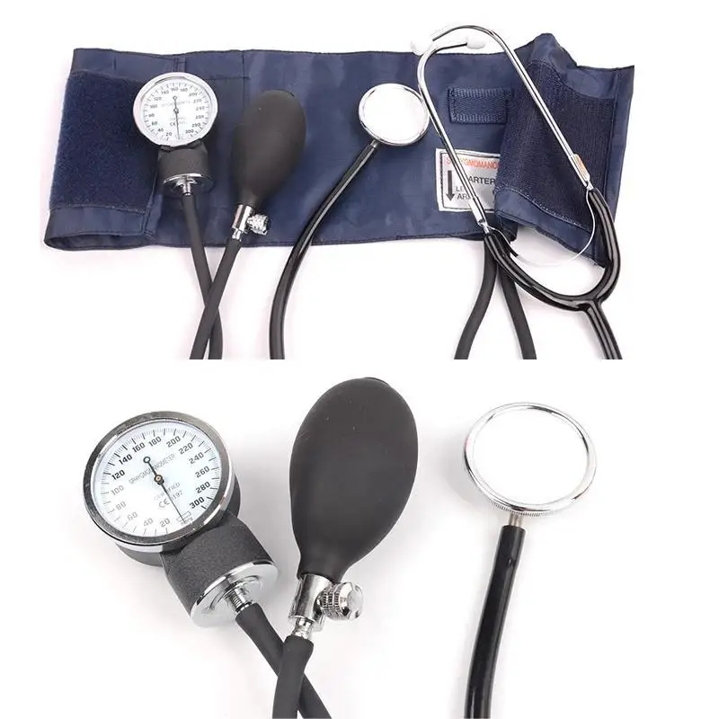 AJC Arm Blood Pressure Monitor Diastolic Sphygmomanometer Doctor Stethoscope Tensiometer blood pressure Cuff Health Monitor