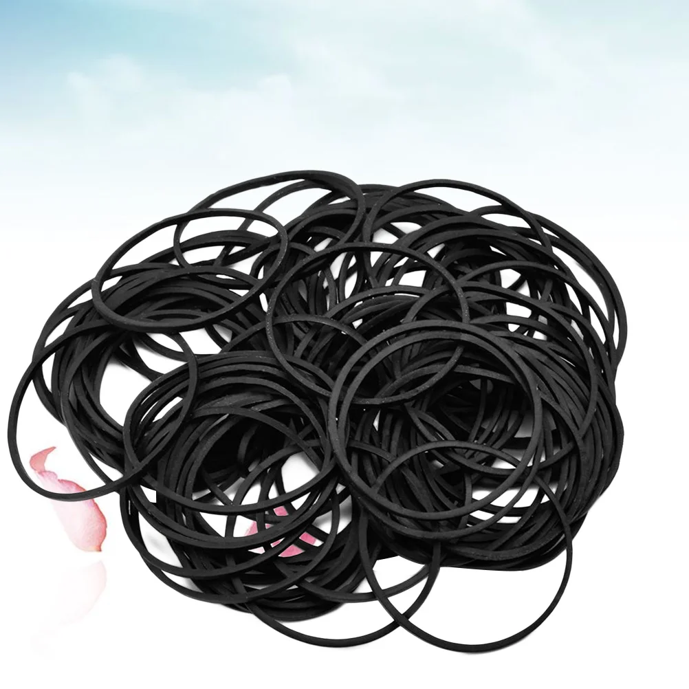 

100Pcs Tattoo Machine Rubber Bands Black Elastic Braiding High Elasticity Needle Stabilizer for All Machines Supplies
