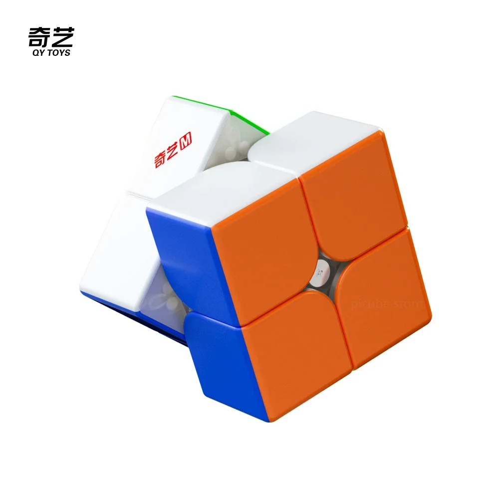 [Picube] QiYi M Pro 2x2x2 Core Magnetic Pro 2x2 Cubo de velocidade profissional Ímã sem adesivos Brinquedos educativos mágicos Fidget Puzzle