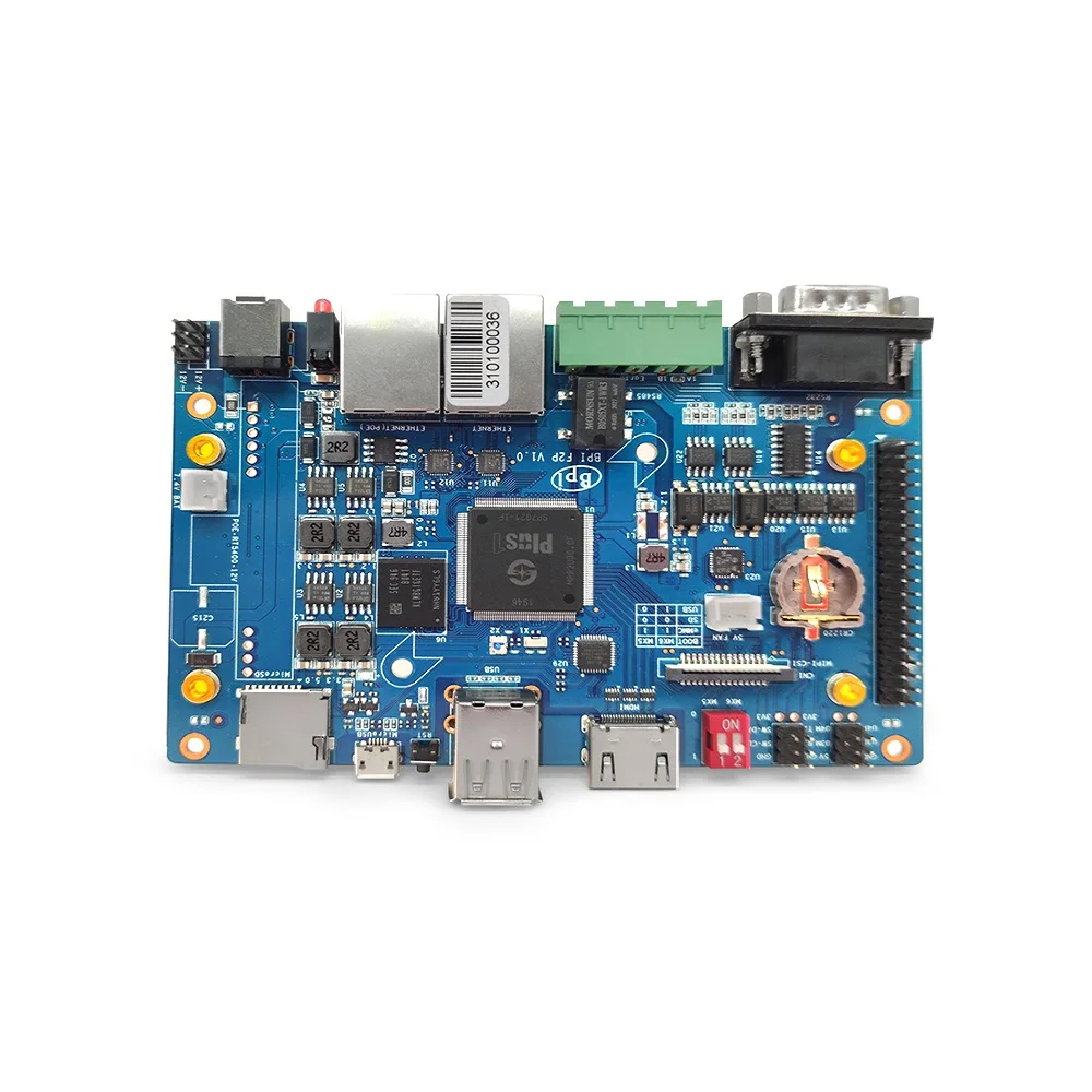 youyeetoo Banana Pi BPI F2P  Industrial Control Board 8GB eMMC Flash Sunplus SP7021 Quad-core Cortex-A7 Processor 512MB DDR3