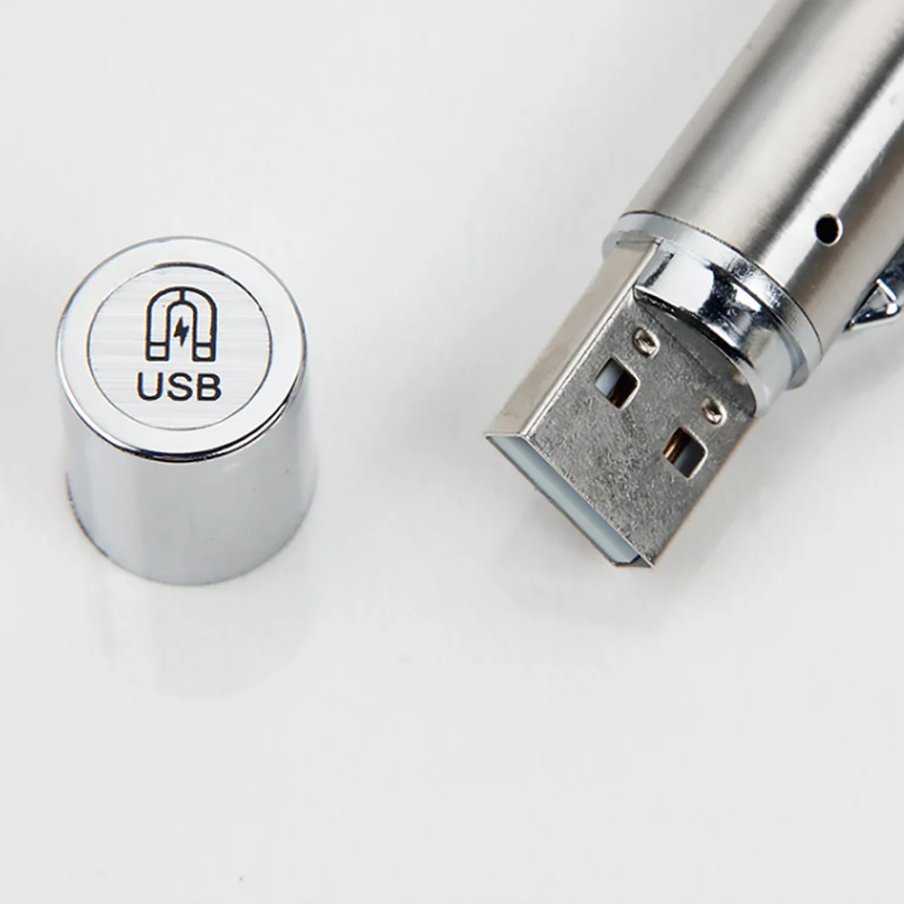 

USB Rechargeable Medical Pen Light Metal Portable LED Flashlight for Neuro Assessment White Yellow Light