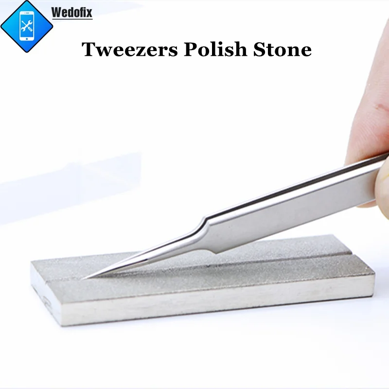 Amaoe Tweezers Polish Stone Solder Iron Tips Grind Stone Blade Repair Sharpness Tools for Mobile Phone Repair Tool Restore