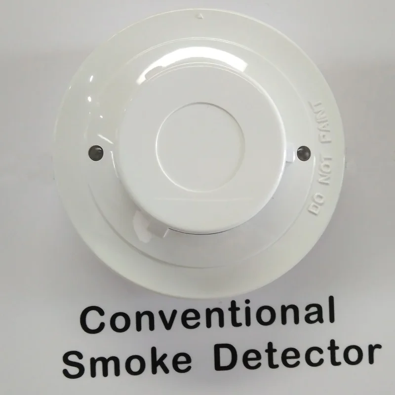 Conventional Smoke Detector 2 wires photoelectronic Smoke Alarm Optical Detector for conventional fire alarm system