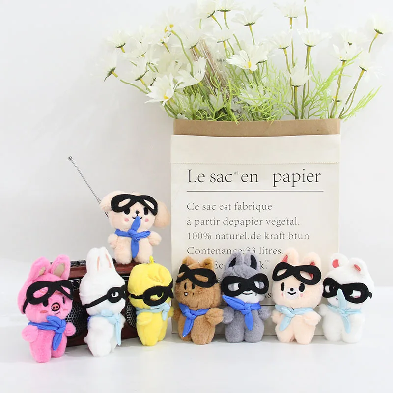 Korean Celebrity Group Pilot Cute Doll Keychain Children's Plush Toy Pendant DIY Backpack Satchel Decoration Accessory Pendant