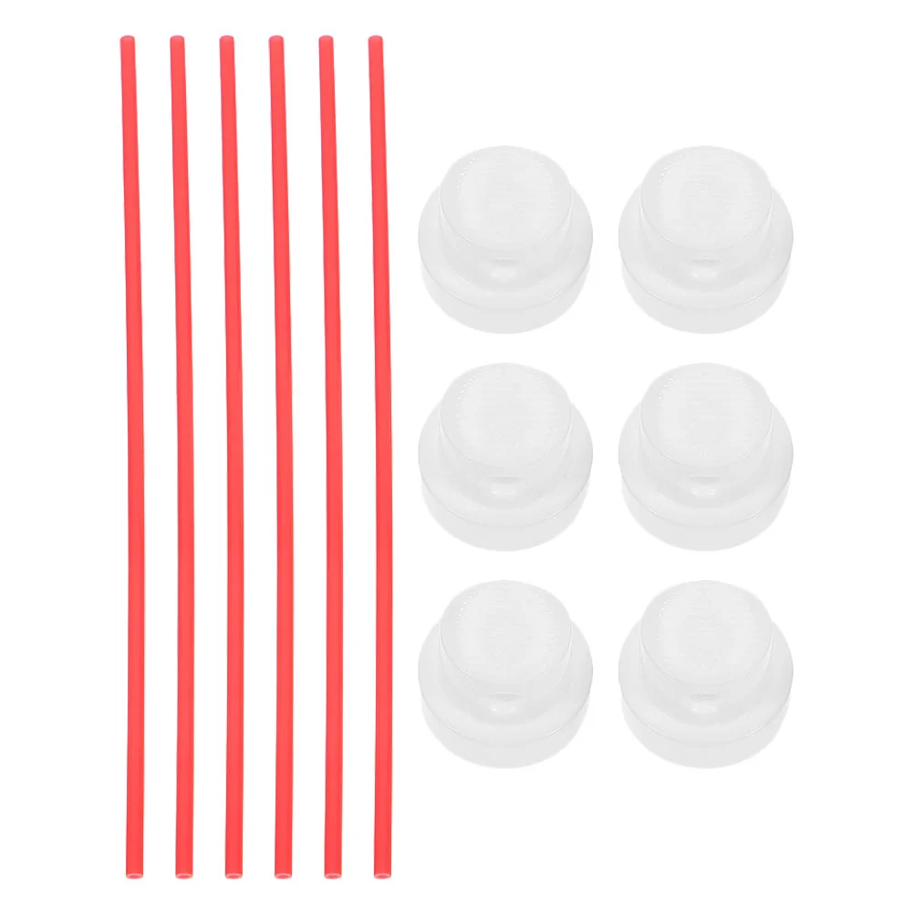 6 Sets Aerosol Nozzle Straws for Cans Hydroponic Net Cups Replace Tip Extension Tubes Pvc Spray Replacement Parts Tips