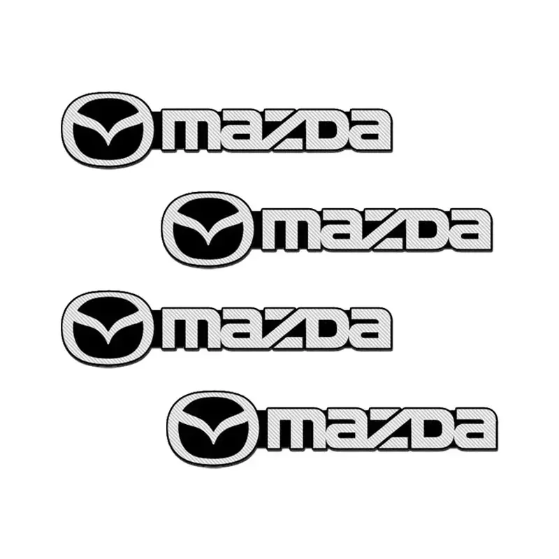 For Mazda 2 3 4 5 6 7 8 323 626 CX5 CX7 CX9 RX8 MX5 2/4Pcs 3D Aluminum Car Audio Speaker Decorate Badge Sticker Auto Accessories