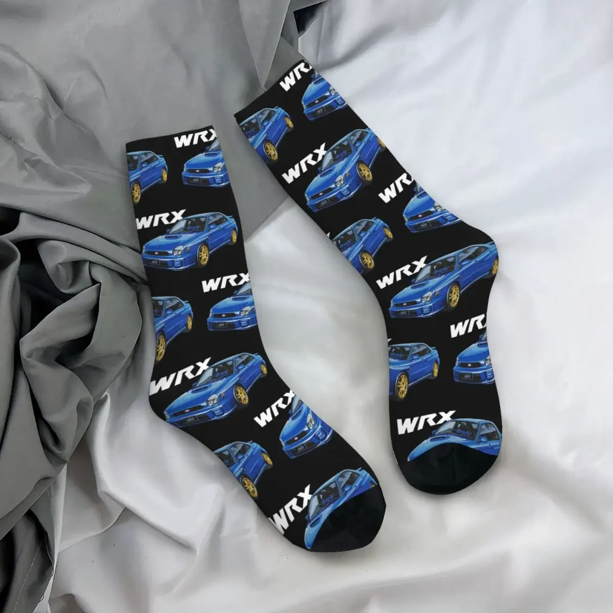 JDM WRX GDB Bugeye RALLY BLUE Socks Harajuku Super Soft Stockings All Season Long Socks for Man's Woman's Birthday Present