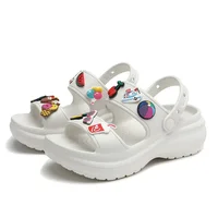 Sandals for Women 2023 Korean Wedge Platform High Heels Ladies Shoes Outdoor Beach Peep Toe Non-slip Sandalias De Mujer - Image 5