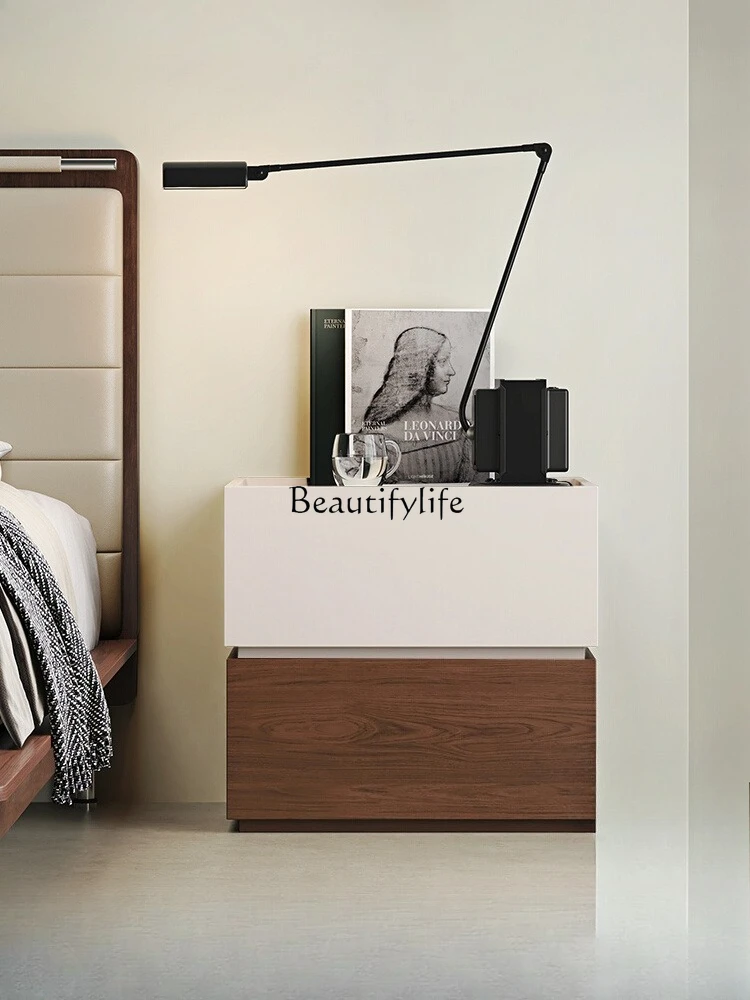 

Vintage Style Bedside Table for Home Bedroom Small Storage Multi-Functional Bedside Storage Cabinet