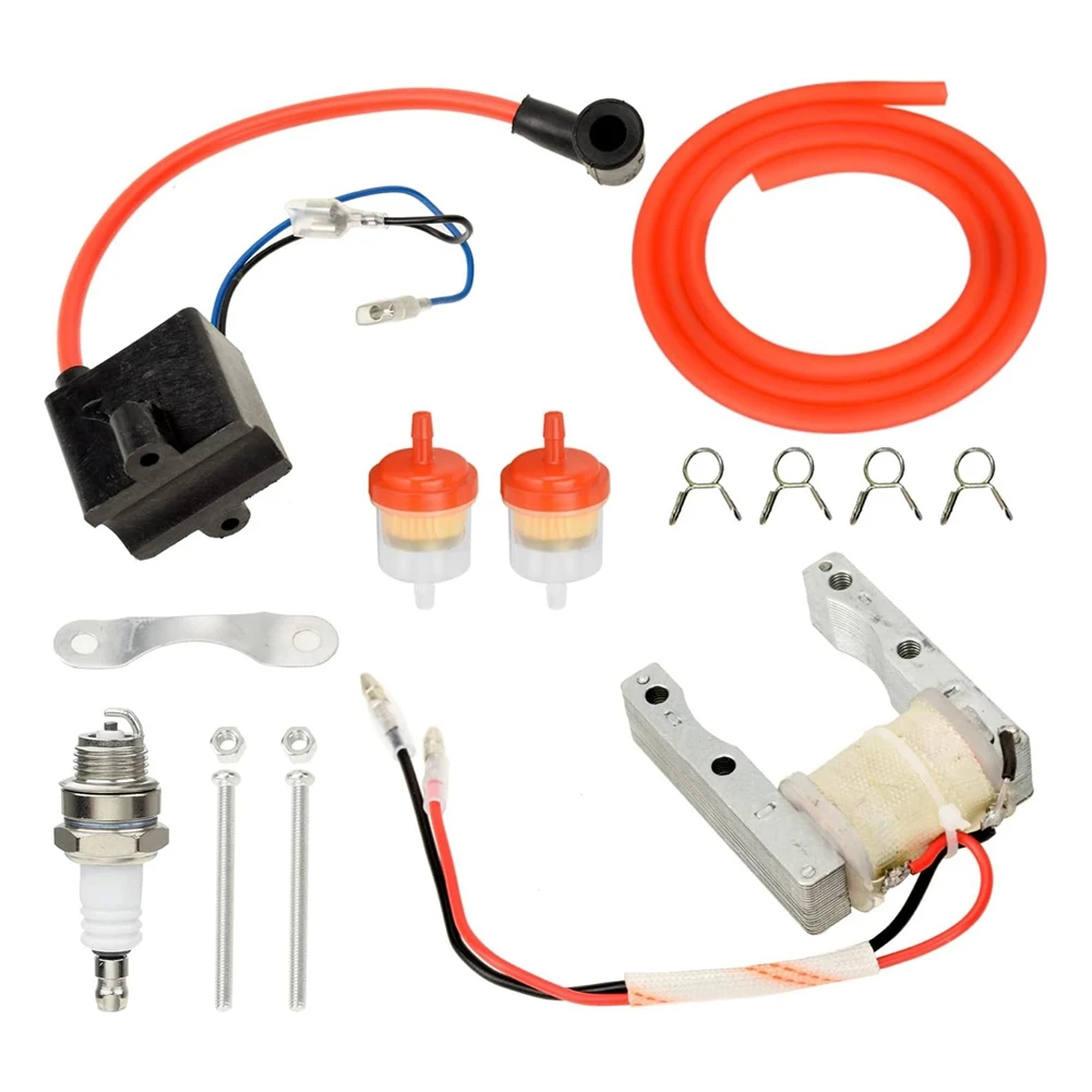 Motorized Bike CDI Ignition Coil +Magneto Coil Kit for 2 Stroke 49cc 50cc 66cc 80cc 100cc Engine Gas Bike Bicycle Parts