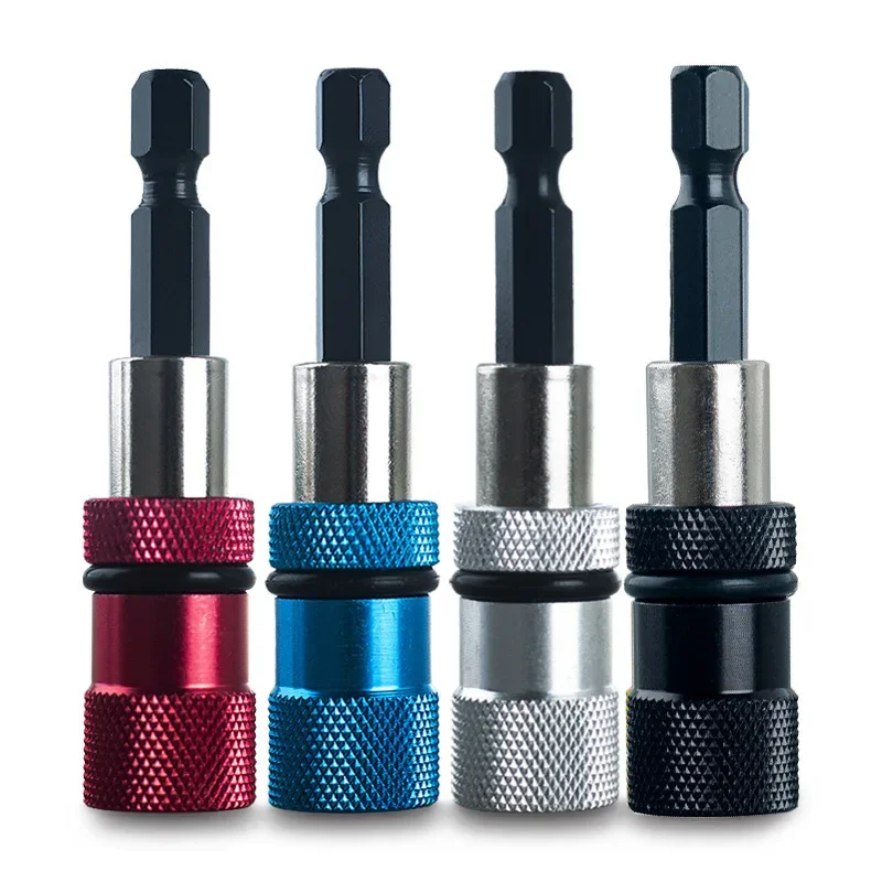 Stainless Steel Electric Screwdriver Bit Magnetic Connecting Rod Extension Rod Adjustable Extension Rod Tool