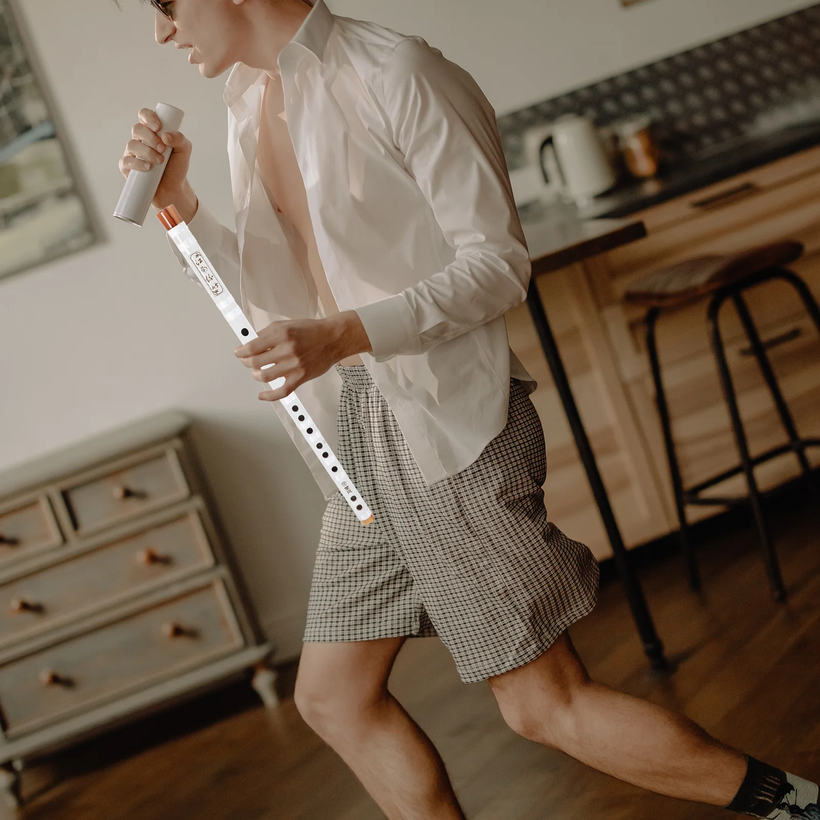 مزمار الخيزران الأبيض المهنية المبتدئين طالب دخول آلة موسيقية صينية تقليدية خفيفة الوزن آلات النفخ الخشبية