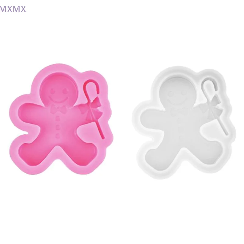 Christmas Cartoon Silicone Mold Gingerbread Man Chocolate Biscuit Mold