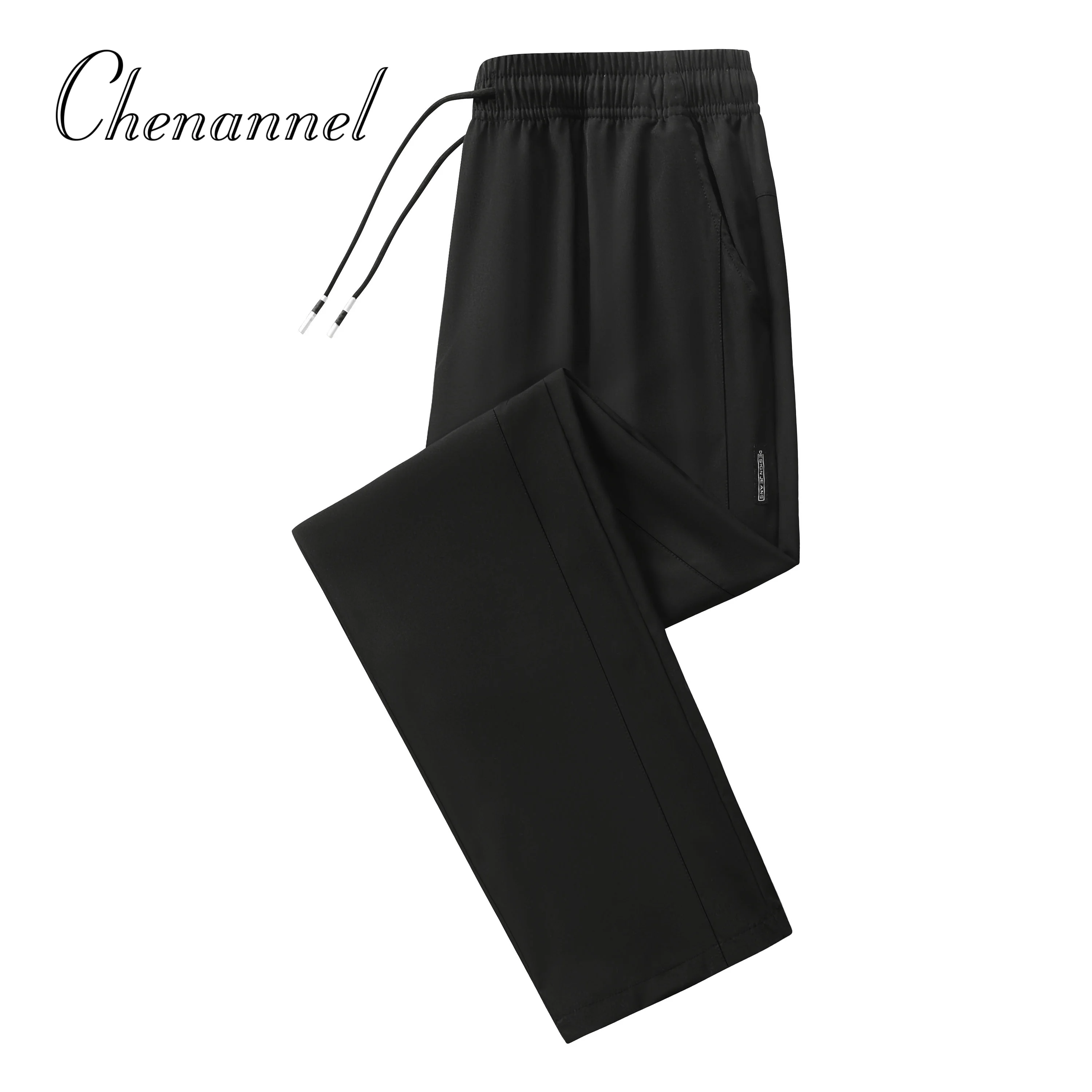 Ice Silk Men's Casual Pants New Lightweight Comfortable Breathable Fashionable Versatile Straight Leg Pants Sports Fitness Pants