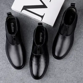 8 best sales Botas de piel auténtica para hombre - №2