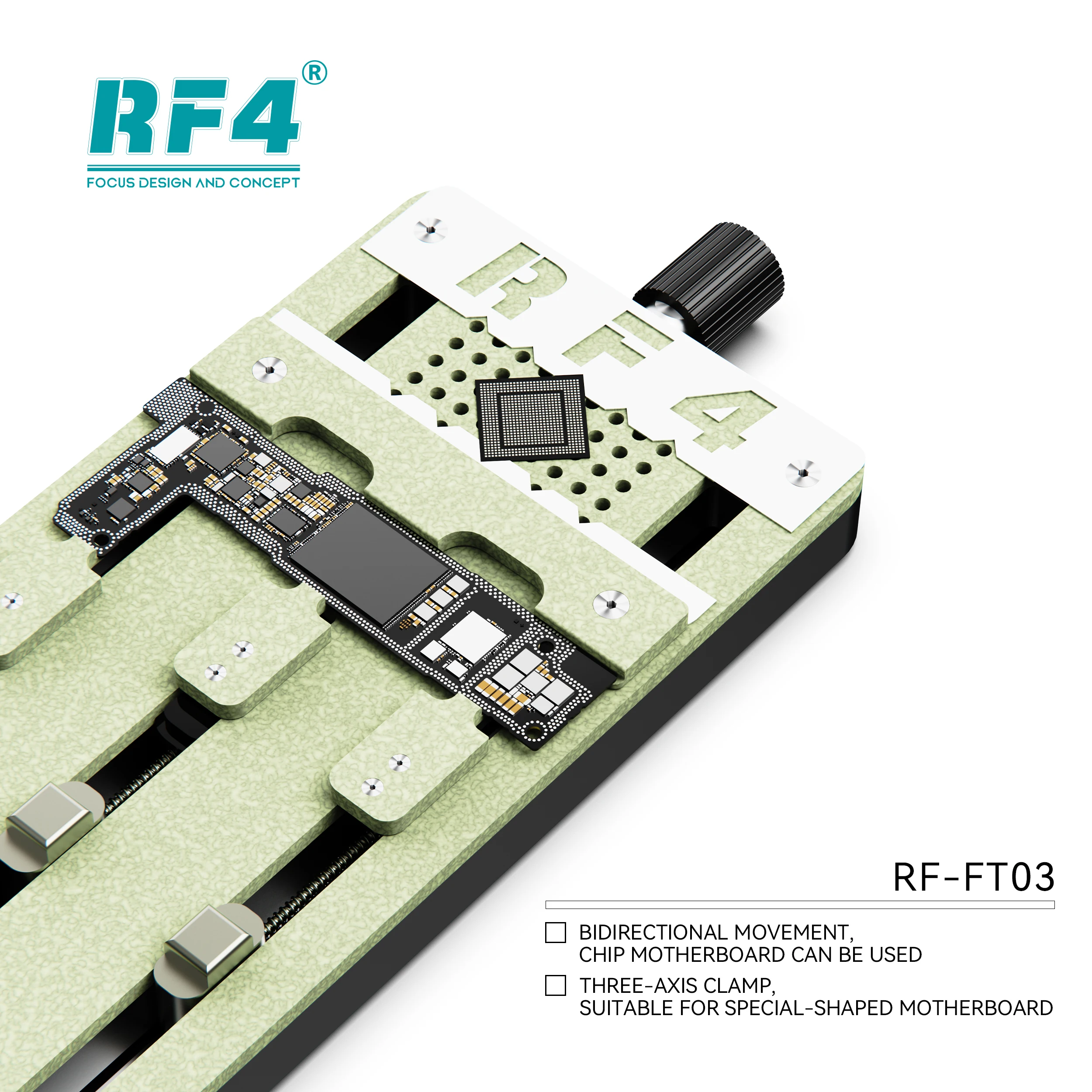 D Multi Functional Fixture RF-FT11 High-temperature Resistant Internathree Card Fixed Mobile Phone Motherboard Chip Maintenance