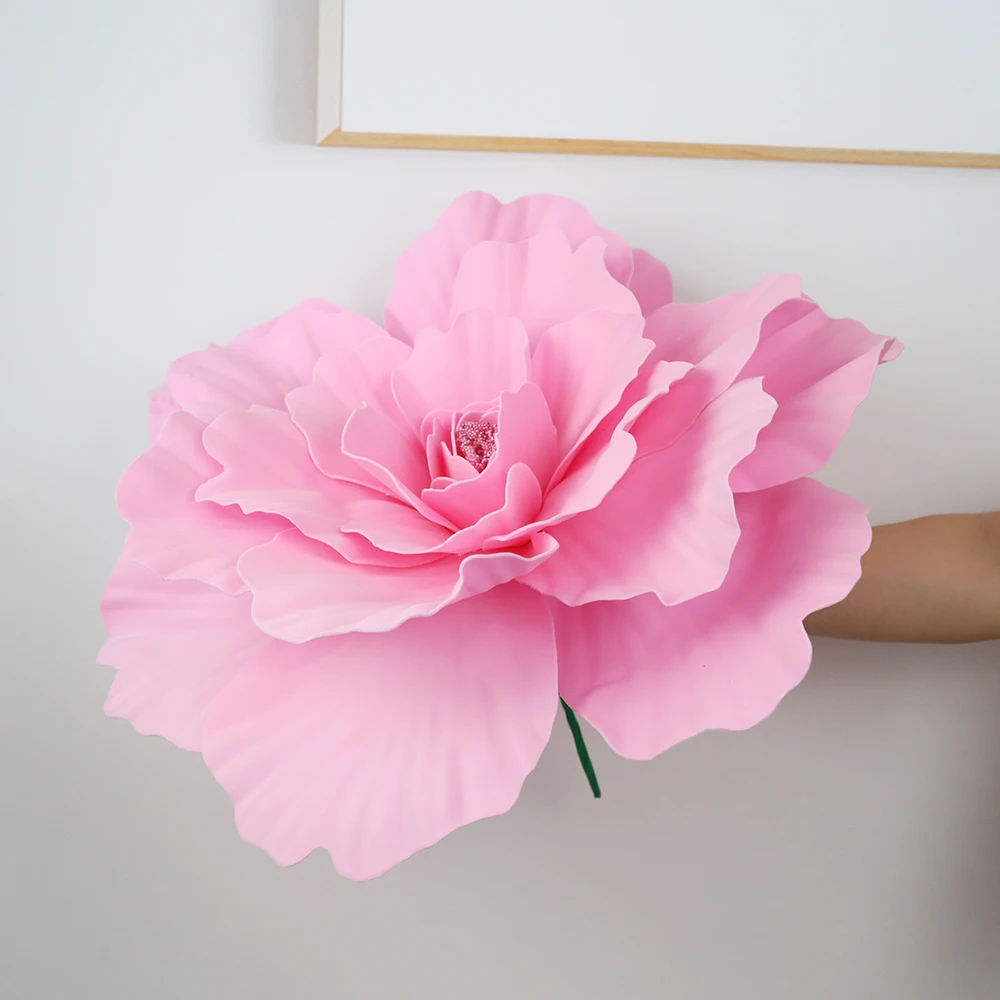 2 stuks 30cm Grote Kunstmatige Pioen PE Bloem Bruiloft Decoratie Kunstplanten Winkelcentrum Etalage Kunstbloemenboeket