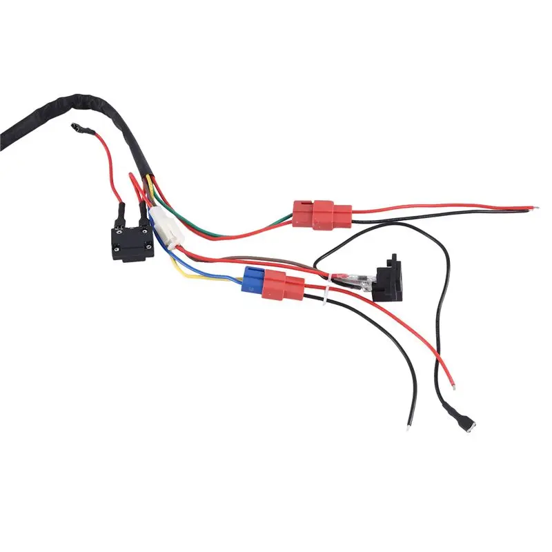 B05C-2X Children Electric Car DIY Modified Wires And Switch Kit, Kids Electric Car 4WD Ride On Accessories Single Line