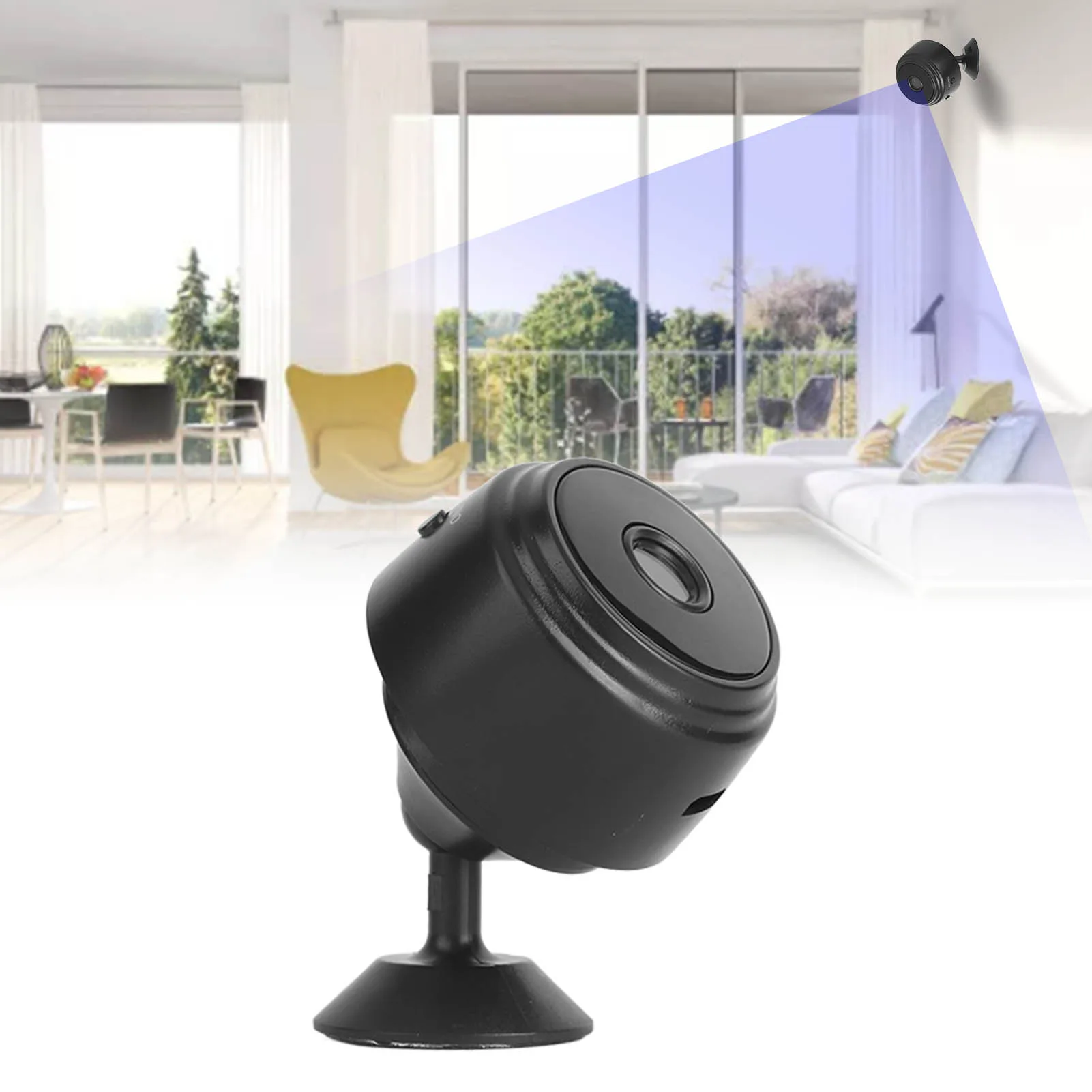 Surveillance System Wireless Camera Wireless WiFi Camera 120° Wide Angle 720P Mini Surveillance System CCTV for Children Elders