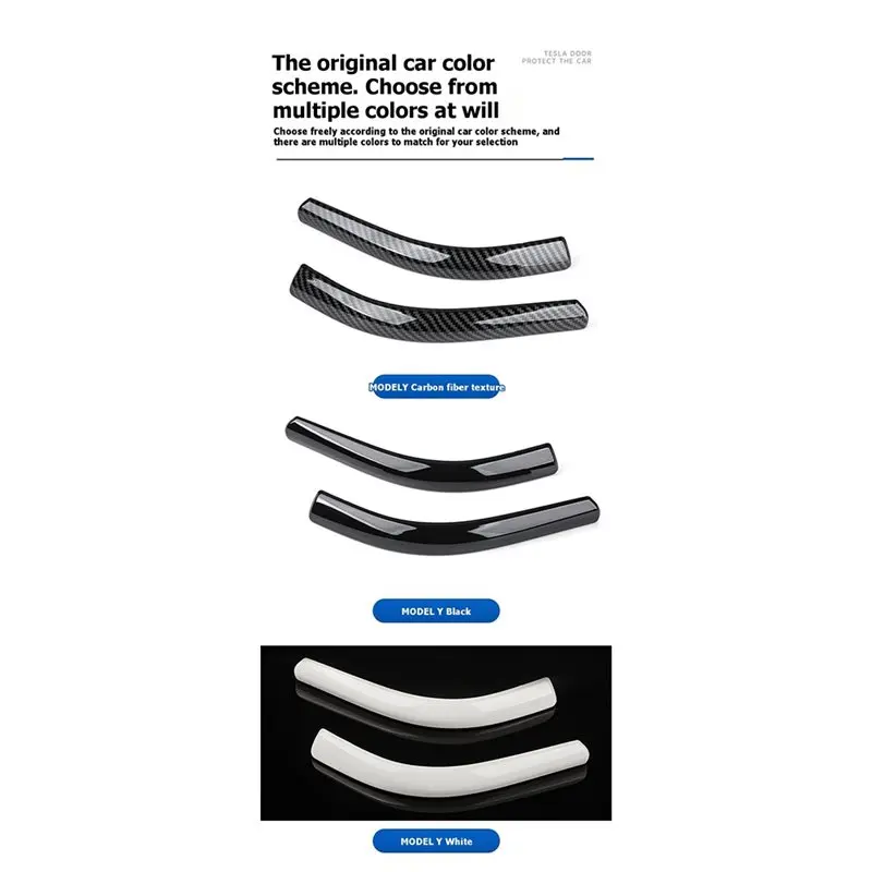 Rearview Mirror Trim Anti-Collision Strip For Tesla Model Y/LY 2019-2026 Anti-Collision Mirror Bumper Strip Protector-Boom