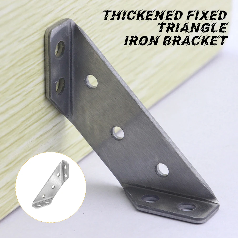 Stainless Steel Corner Braces Metal Joint Bracket Shelf Support For Shelf Cabinet Table Chair Angle Brackets