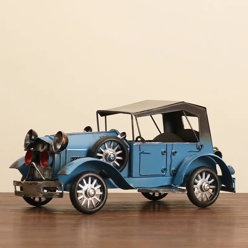 

1:24 Nostalgic retro wrought iron classic car model home cafe wine cabinet TV cabinet decoration gift ornament