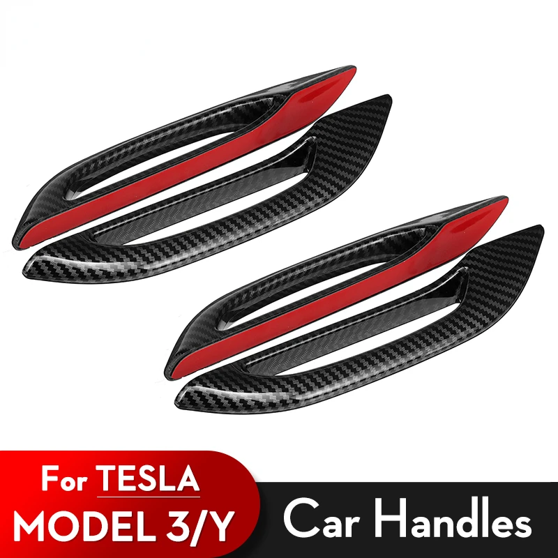 4pcs Bonding Door Handle Protection Cover For Tesla Model 3 Model Y 2021 Car Firm Antifreeze Modification Accessories