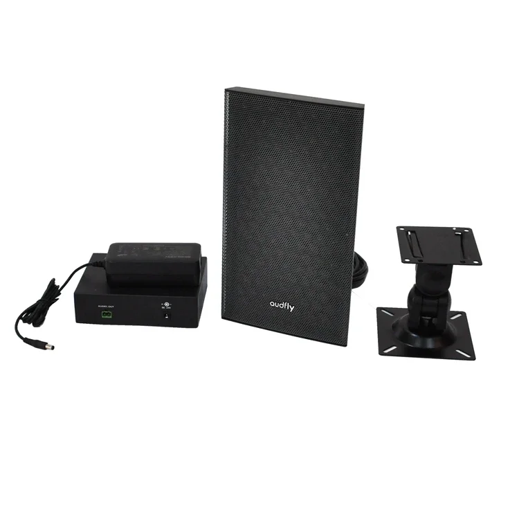 Black Color Audfly Wall Mounted Ultrasonic Museum Soundbeam Directional Speaker