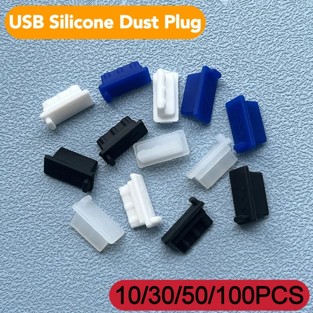 USB Dust Plug Charger Port Cover Cap Female Jack Interface Uniwersalny silikonowy ochraniacz przeciwpyłowy Tablet PC Notebook Laptop
