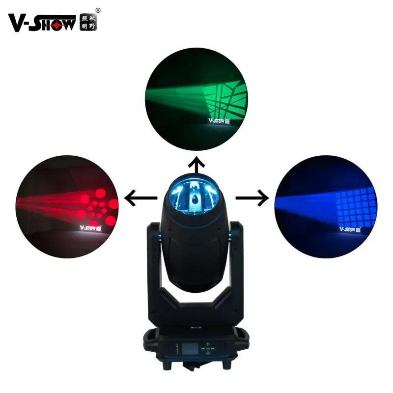 VSHOW S712 Shipping From Euro 450w Hybrid CMY CTO Moving Heads S712 Kuan Led 3in1 Beam Spot Wash 450W Sharpy Light for Dj view 4