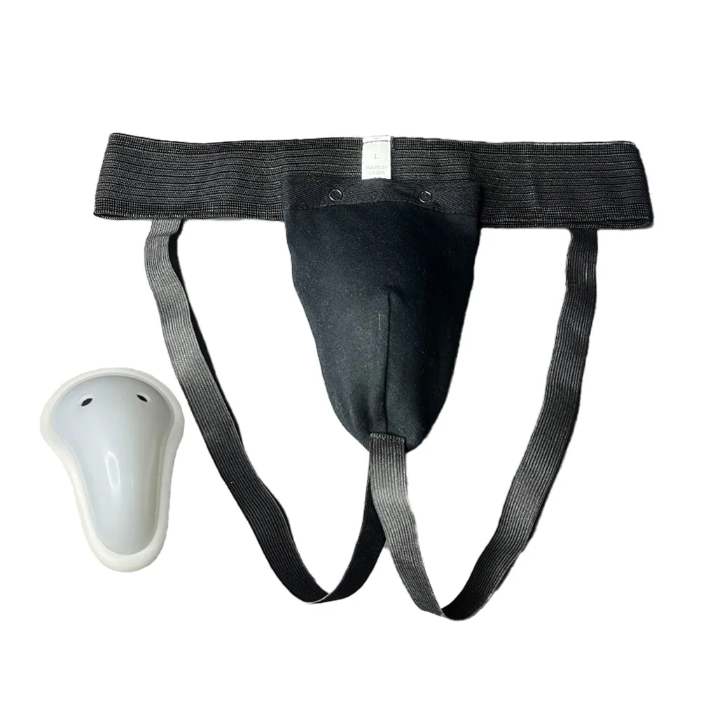 Men Boxing Safety Cup Professional Groin Guard Portable Jockstrap Support Punching Kick Protection Guard Male Training Protector