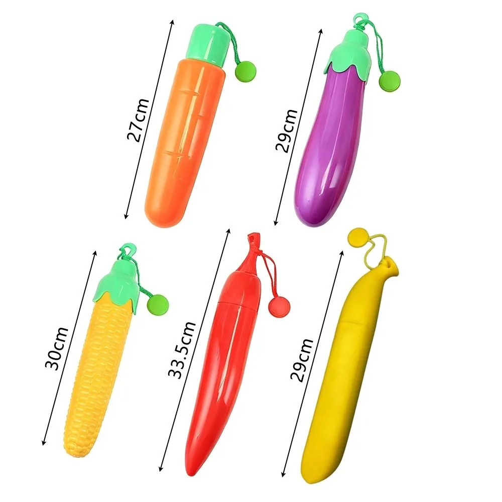 Portable Folding Umbrella Manual Open Compact Size UV Resistant Umbrella Durable 8 Ribs Design Vegetable Design Umbrella