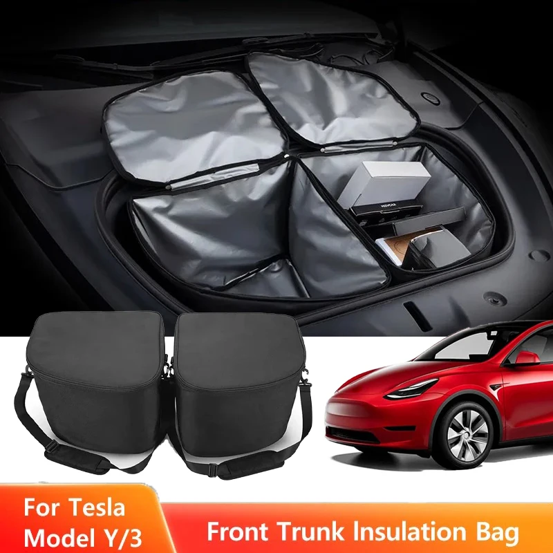 

Изолированная сумка-холодильник переднего багажника для Tesla Model Y 2017-2025 Juniper Model 3 2021-2025 Highland, автозапчасти для хранения на открытом воздухе для пикника