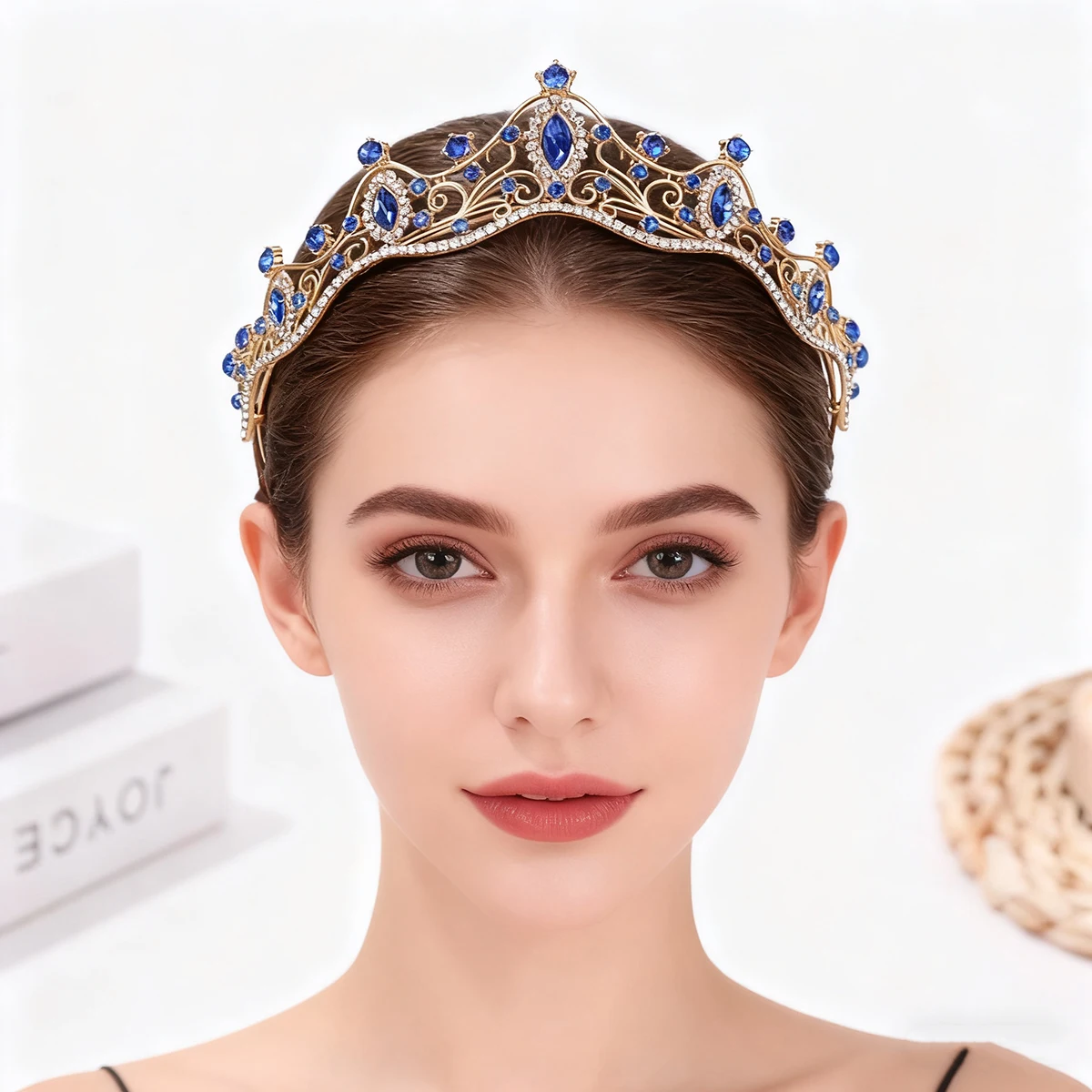 Korean Style Girl's Bridal Birthday Tiara Simple Wedding Dress Hair Accessory Children's Performance Headpiece