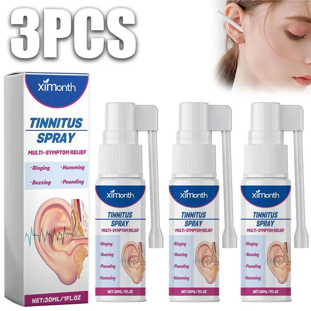 3 Stuks Tinnitus Reliëf Spray Natuurlijke Formule Tinnitus Spray Voor Oorsuizen Verminderen Tinnitus Herhaling Van Tinnitus