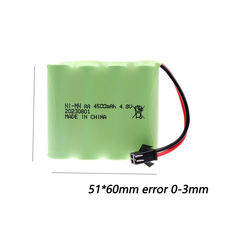 4.8v 4500mah NiMH bateria AA do zabawki zdalnie sterowane samochodów czołgi roboty łodzie pistolety akcesoria do zabawek AA 4.8v akumulator Ni-MH 4