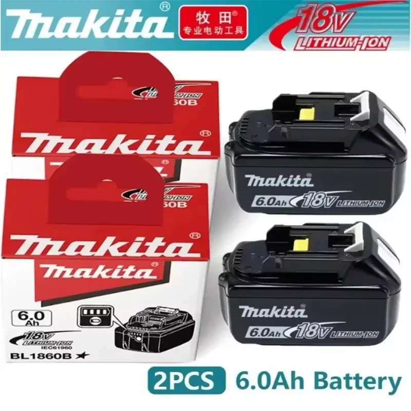 

New packaging original 18V Makita electric tool battery 6.0A 5.0A replaceable LED lithium-ion battery 18V BL1 MUM168DRF MUM168DZ