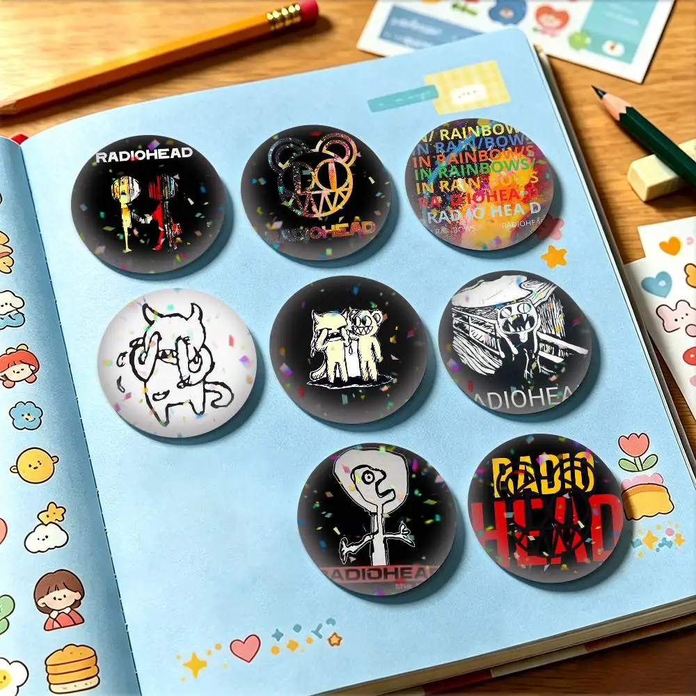 Rock Band R-Radiohead Logo 25mm 32mm 44mm 58mm 75mm Brooches Badges Pins for Accessories Gift