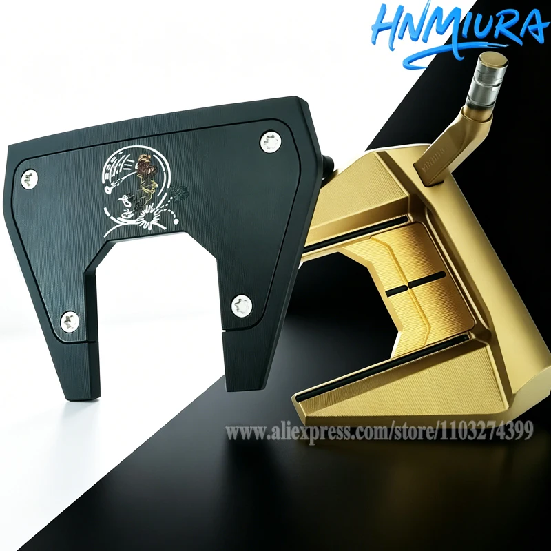 

Golf Head Black Horn HNMIURA Golf Putter Head Right Handed UNISEX Golf Clubs Head and Golf Headcover No Shaft