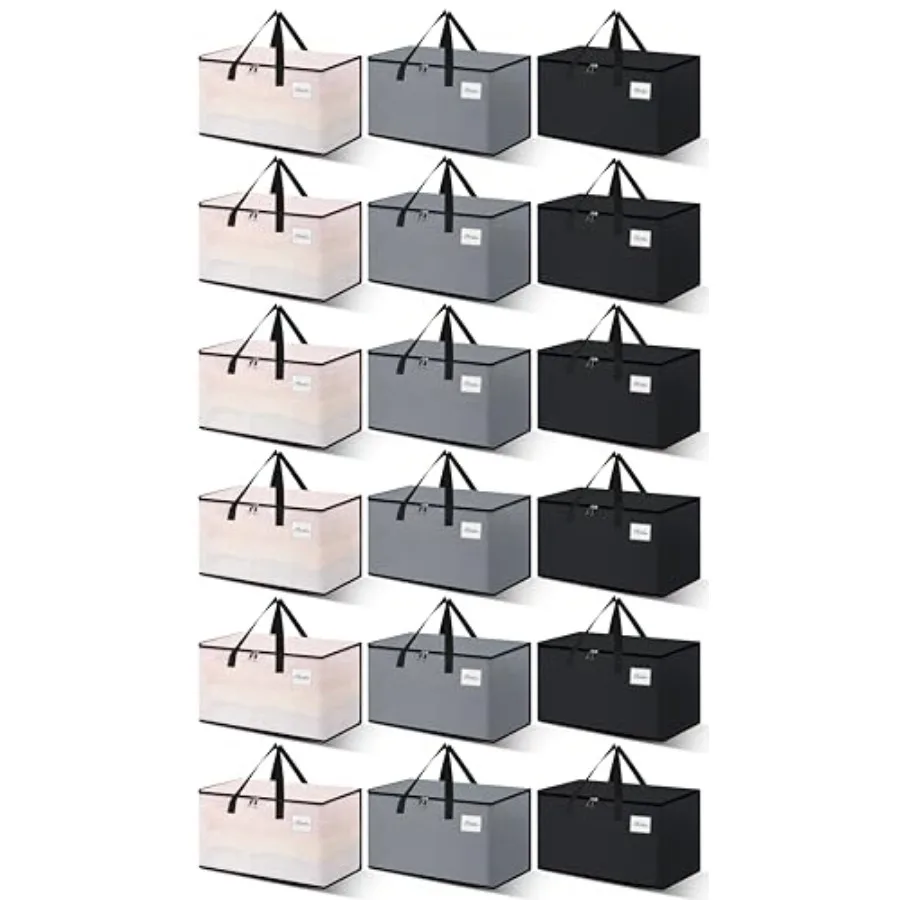 

Heavy Duty Moving Bags and Moving Boxes - Extra Large Packing Bags and Storage Totes, Collapsible and Foldable Option for Movin