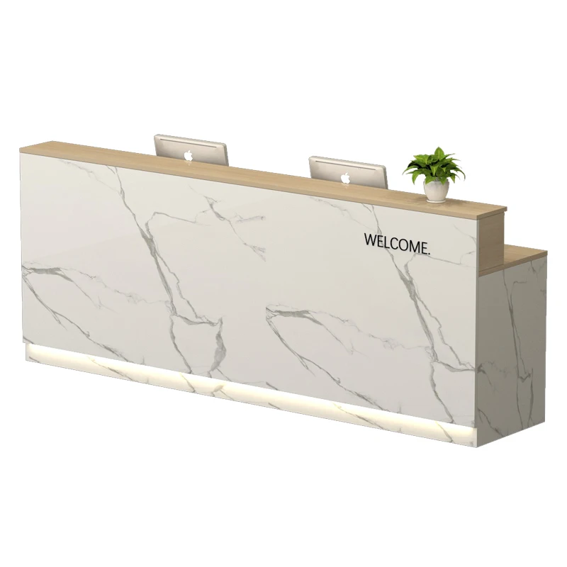 

Elegant Storage Reception Desk Classic Nordic Minimalist Reception Desks Exquisite Glamour Recepcion Mstrador Office Furniture