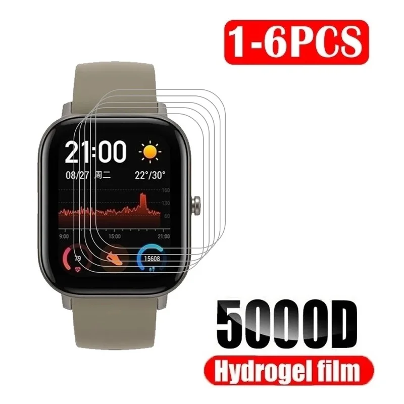 

Screen Protector Compatible for Amazfit GTS 4 Mini 3 GTS 2 Mini Bip 5 3 Pro Amazfit Bip U Pro Film Foil Hydrogel Protective