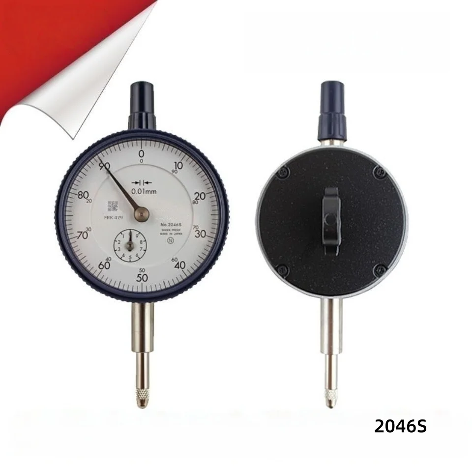 TOP Marken-CNC-Hebelmessuhr 2046S, 0,01 mm x 10 mm Messuhr, 0-100, mit Rückhalterung, Serie 2, 8 mm Schaft – Detail 1