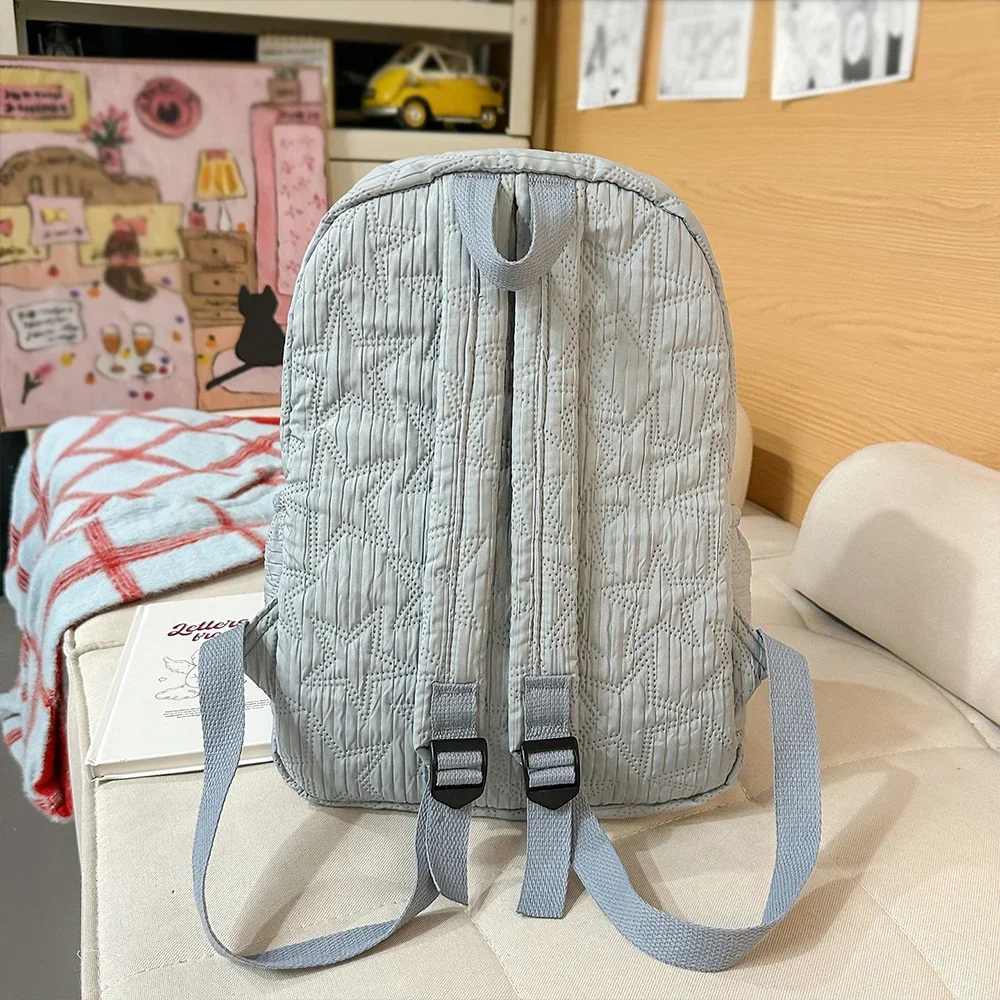 High-Appearance Star Backpack, Casual and Versatile, College-Style New Backpack, Large-Capacity Commuting Bag, Computer Bag