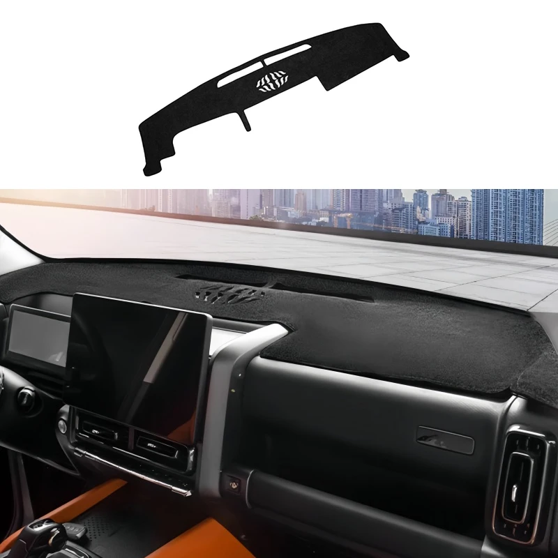 

Car Central Control Instrument Light-shielding Pad Fit for Haval H9 2024 Modified Auto Central Control Suede Light-shielding Pad