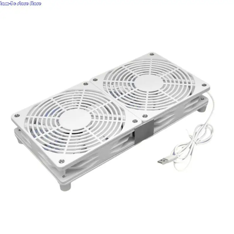 

D0UA Multipurpose 120mm USB Cooling Fan 1800RPM 5V USB Power Cooling Case Fan Replacement Part for Receiver Accessories