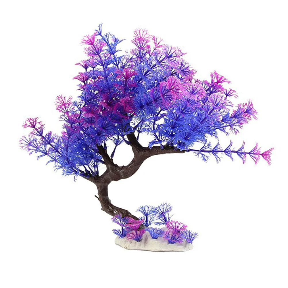 

Plastic Purple Aquarium Plant Artificial Decoration Life-Like Safe Fish Tank Ornament Aquarium Plants Fish Tank