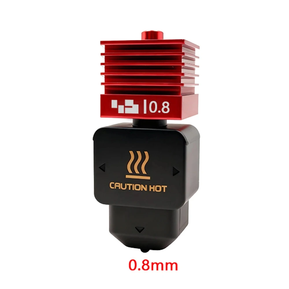 Nieuwe Hoge Kwaliteit P2S H2D H2S H2C Hotend Kit met 0.2/0.4/0.6/0.8mm Gehard stalen Mondstuk Vervang Hotend Kit Voor Bambu A1/A1mini